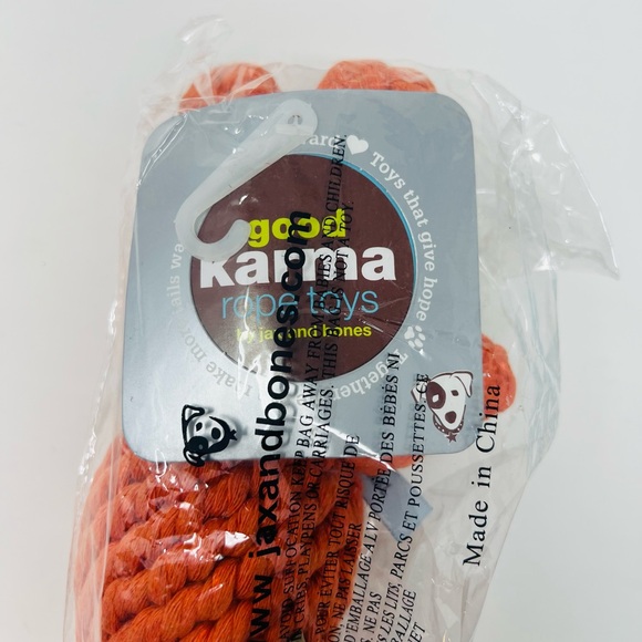 NWT Good Karma Timmi the Tiger Rope Dog Toy Large 8” - Picture 2 of 8